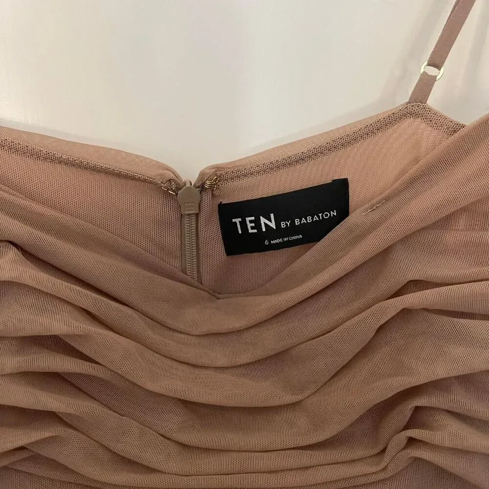 Aritzia Women's Tan and Brown Dress - Picture 4 of 5